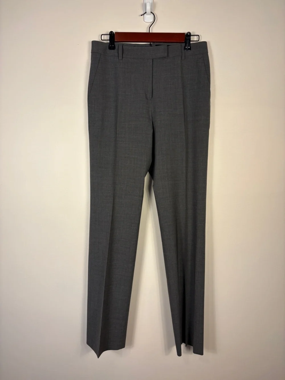 Brooks Brothers Caroline Fit Trousers Pants Gray Wool Lightweight Office - Picture 1 of 10